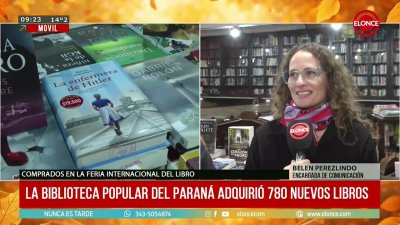 La Biblioteca Popular del Paran&aacute; present&oacute; 780 t&iacute;tulos adquiridos en la Feria del Libro